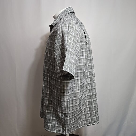 NWT 511 Tactical Covert Shirt Mens Size Medium Gray Plaid Zip Pockets Snap Front - Picture 3 of 12